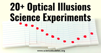 Series of index cards for a flipbook to explore apparent motion, one of highlighted science projects about optical illusions