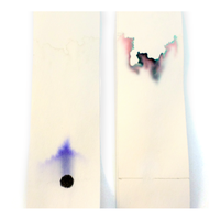 Marker chromatography on a strip of filter paper - Art Science Experiments