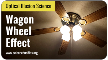 Optical Illusion Science Projects: Wagon wheel effect seen in spinning fan blades