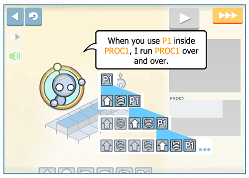 Lightbot hour of code screenshot