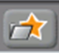 A button with a folder and star used to select sprite files in the  program Scratch