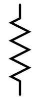 Circuit diagram symbol for a resistor