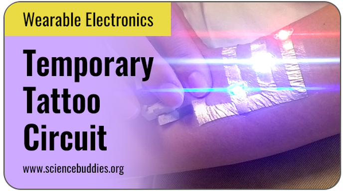 Experiment with Wearable Electronics Circuit Diagram