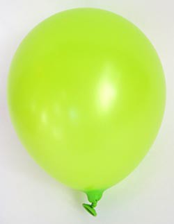 A balloon filled with air