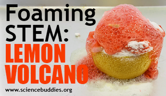 Foaming lemon volcano