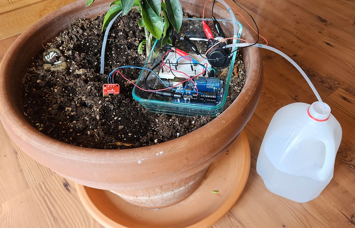 Build a Circuit to Automatically Water Your Plants Science Project