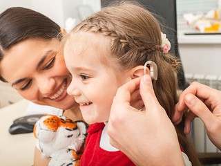 hearing aid on a child