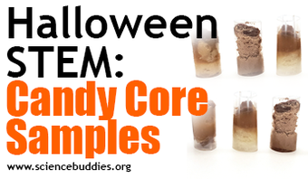 Candy core samples activity example of a candy core
