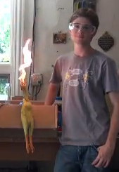 Blake and Rubber Chicken -- video still