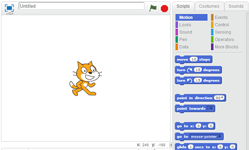 Screenshot from Scratch