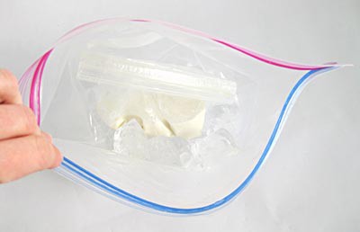 ice cube plastic bag with high