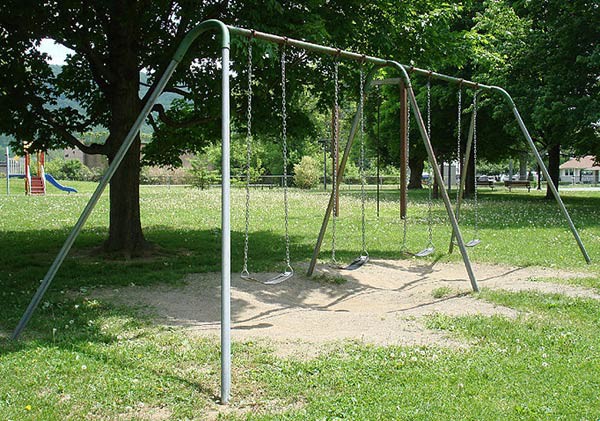 Photo of a swing set