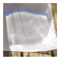Rainbow cast on paper from sun shining through container of water - Awesome Summer Science Experiments