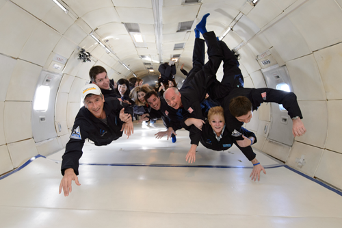 Zero-G training for space flight