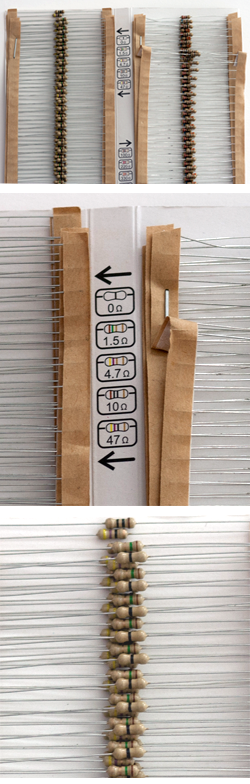 Resistors can look alike / be careful to choose the correct value!