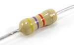 A 4700 ohm resistor