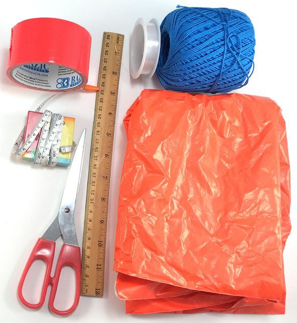 Materials for the bottle rocket parachute 