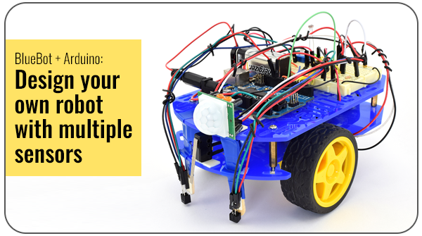 BlueBot with multiple sensors