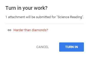 Make Science Reading Assignments with Science Buddies / Turning in the assignment with Google Classroom