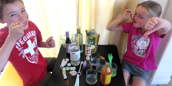 Sweet and Sour Tasty Kitchen Science / Family STEM experiment involves taste test fun