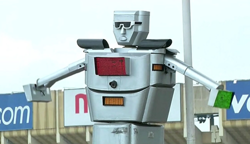 Robot Cop for Traffic Control