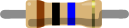 Circuit diagram symbol for a ten mega ohm resistor