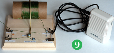Crystal radio built from crystal radio kit