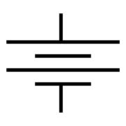 Circuit diagram symbol for a battery