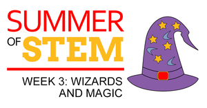 Wizard hat image to represent the wizards and magic STEM theme for Week 3 of Summer of STEM with Science Buddies