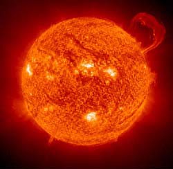 Photo of the Sun taken by NASA