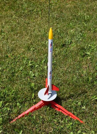low-power model rocket launch pad