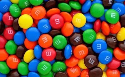 many colorful m and m's candies 