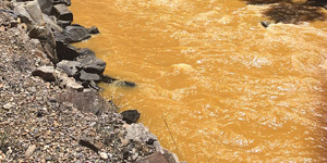 Heavy Metals Turn Waterways Orange
