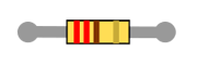 Breadboard diagram symbol for a 220 ohm resistor