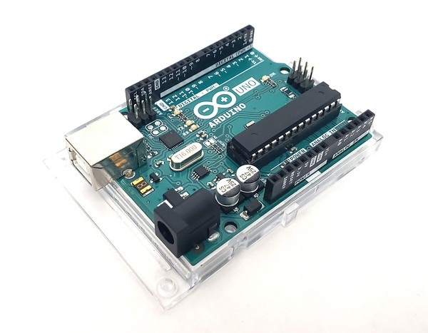 An Arduino UNO board. 