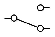 Circuit diagram symbol for a switch