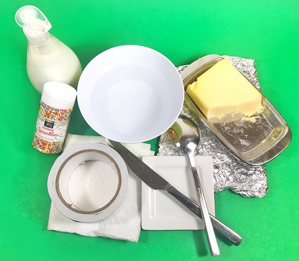 Materials needed for the 'See How Viruses React To Soap'  activity.