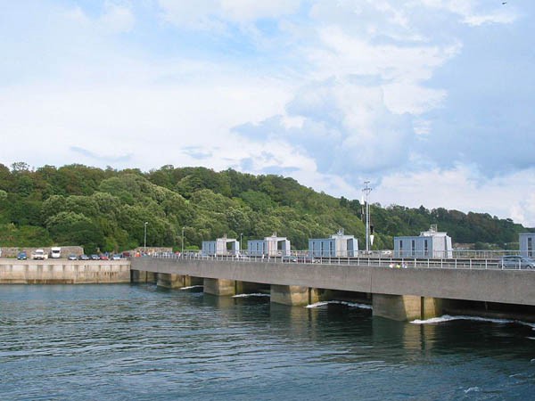 Photo of the Rance tidal barrage in Bretagne, France