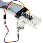 Motion sensor circuit, one of 8 projects for the Raspberry Pi Projects kit