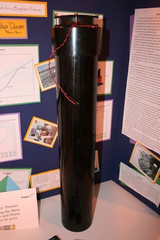 Homemade water column made from an ABS pipe and computer fan
