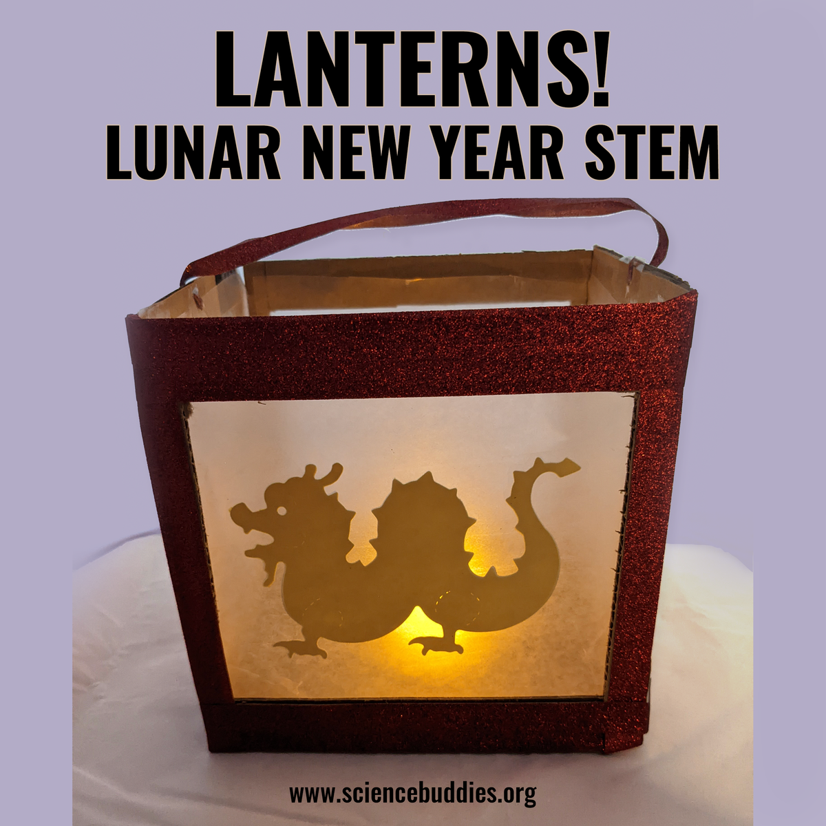 Homemade paper lantern as part of Lunar New Year STEM Science Buddies