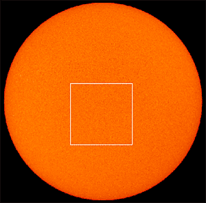 An image of the sun appears as a solid orange circle