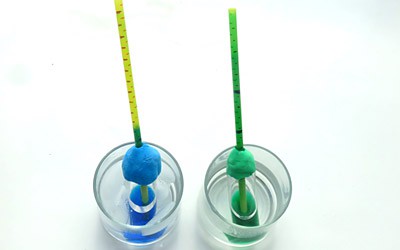 Thermometer science store experiment