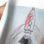 Example of flipbook made from index cards
