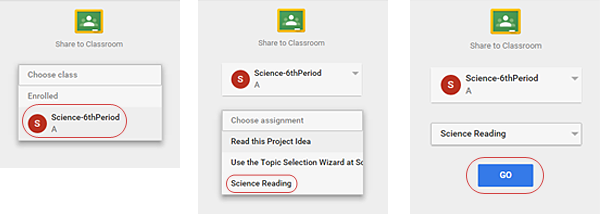 Add the article to your Google Classroom for the assignment