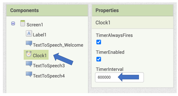 Features of the clock component in the MIT app inventor