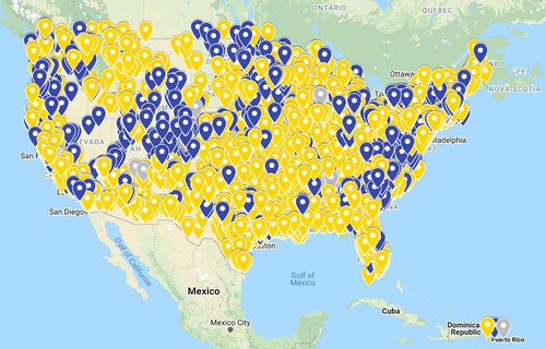 about us US map showing Title 1 users 