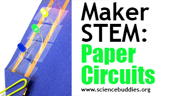 Makerspace STEM: Example of paper circuits activity
