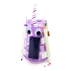 Unicorn artbot robot that draws with multiple markers - Unicorn-themed Make-Believe STEM Science Experiments