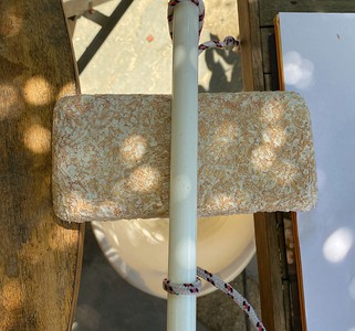 A top view picture of the test setup  